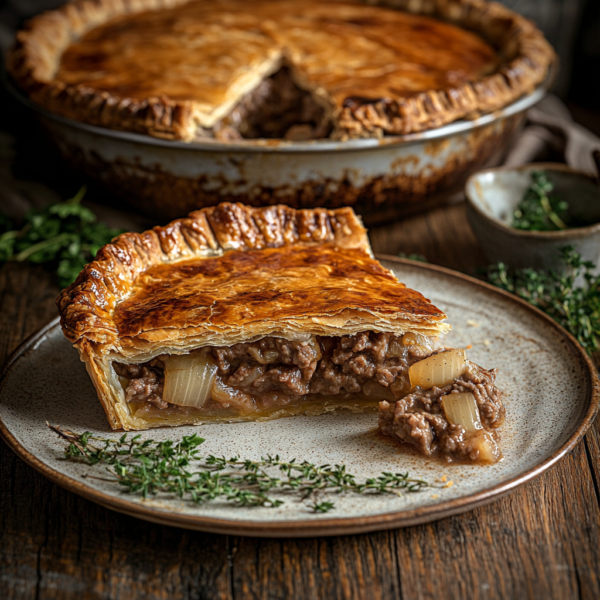 Beef & Onion Pie