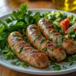 Chicken and herb sausages, perfect for UK health-conscious eaters