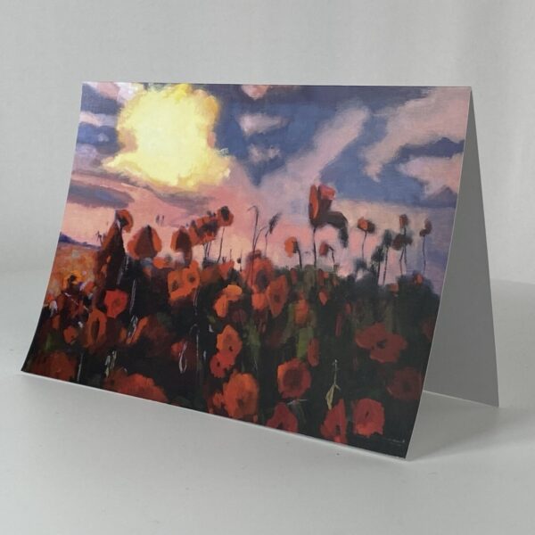 BLACK FARMER GREETINGS CARD flowers