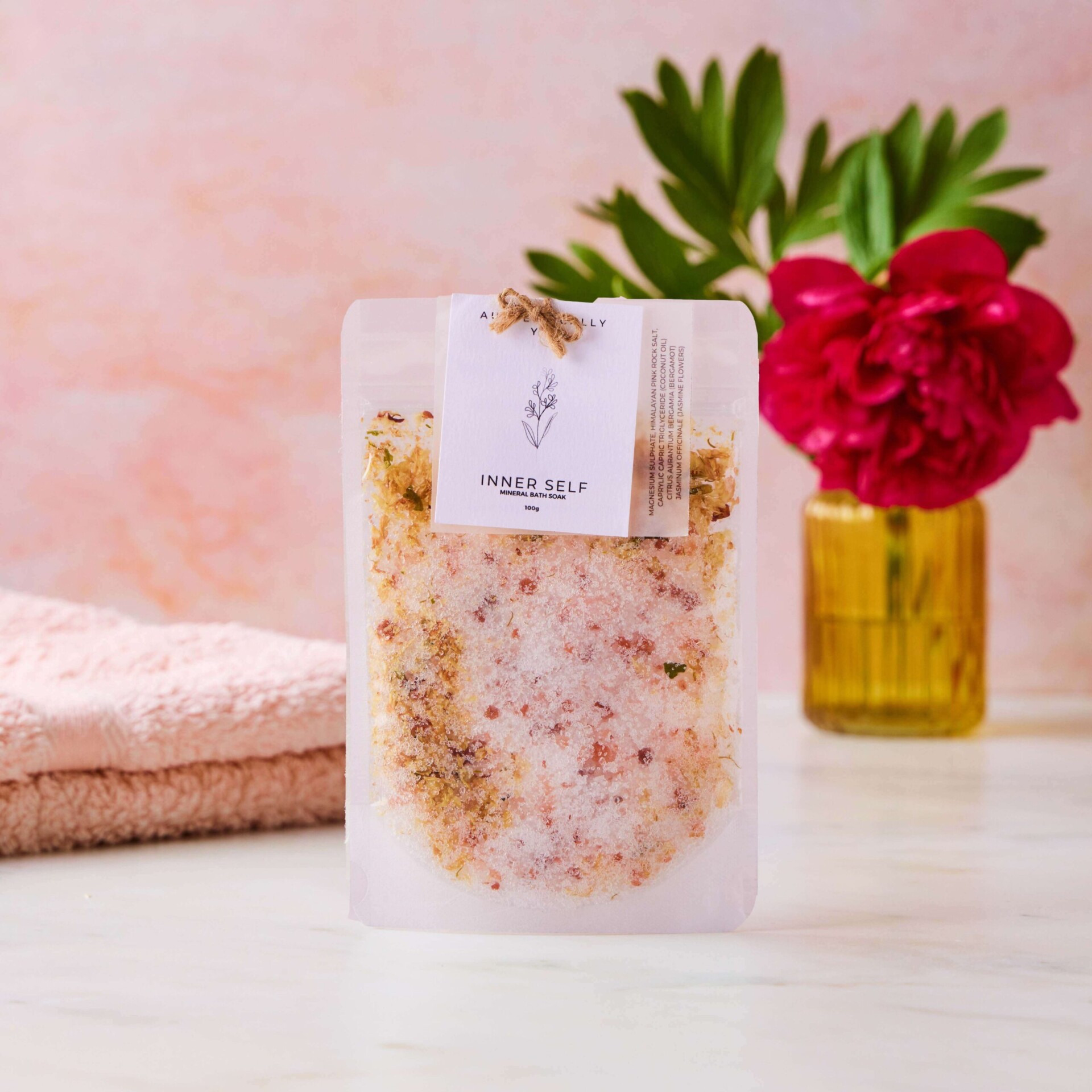 bath salts pink relax