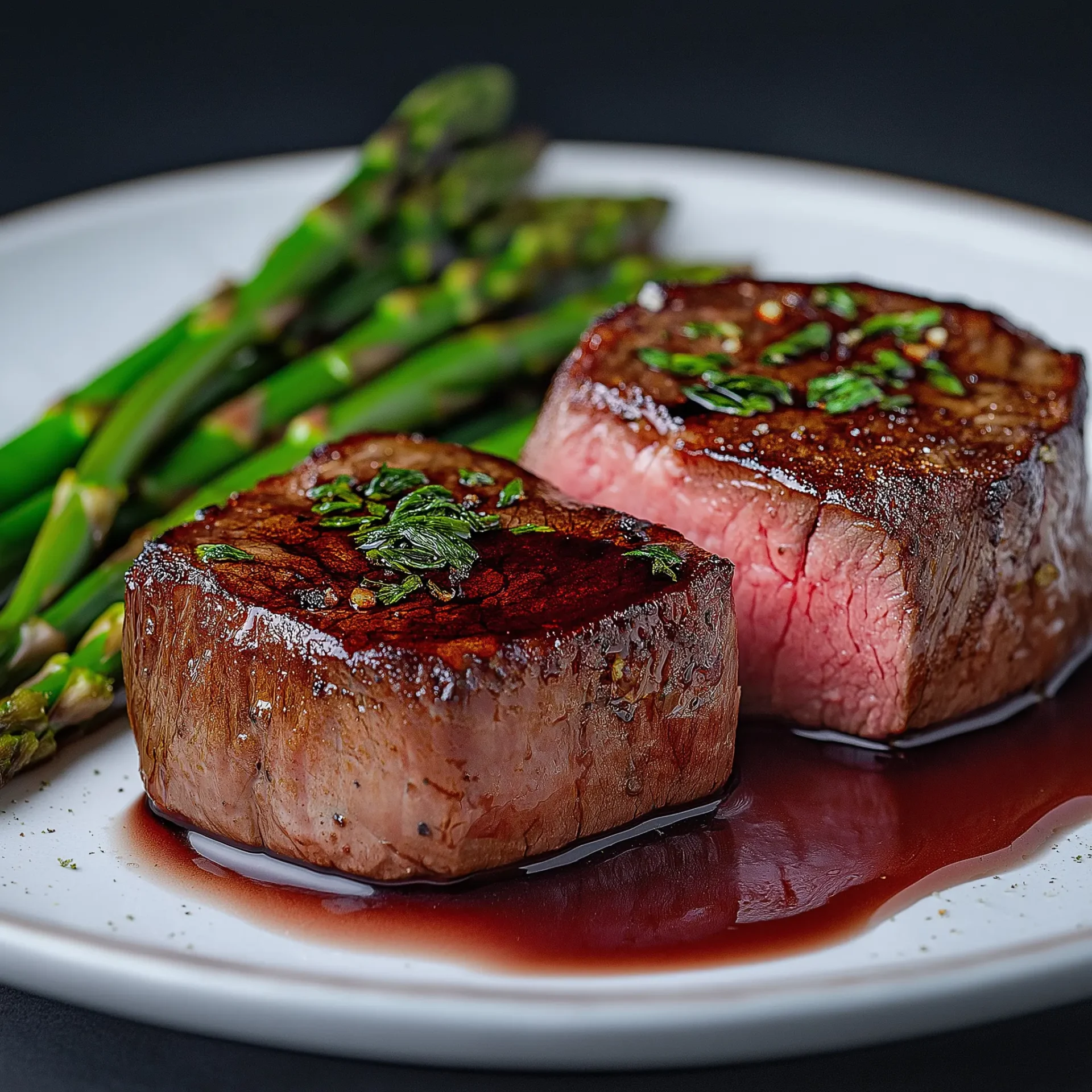 Two tender fillet steaks