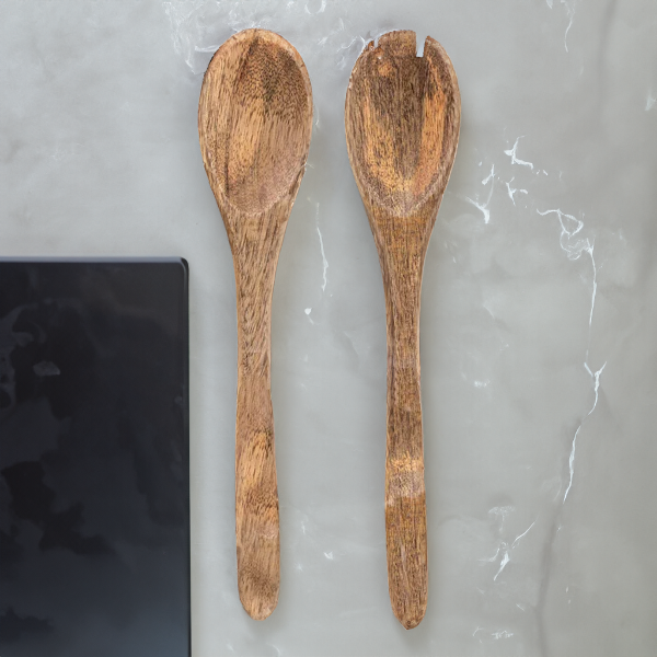 Wooden Salad Set Fork and Spoon