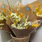 Yellow Dried Flower Arrangements 1