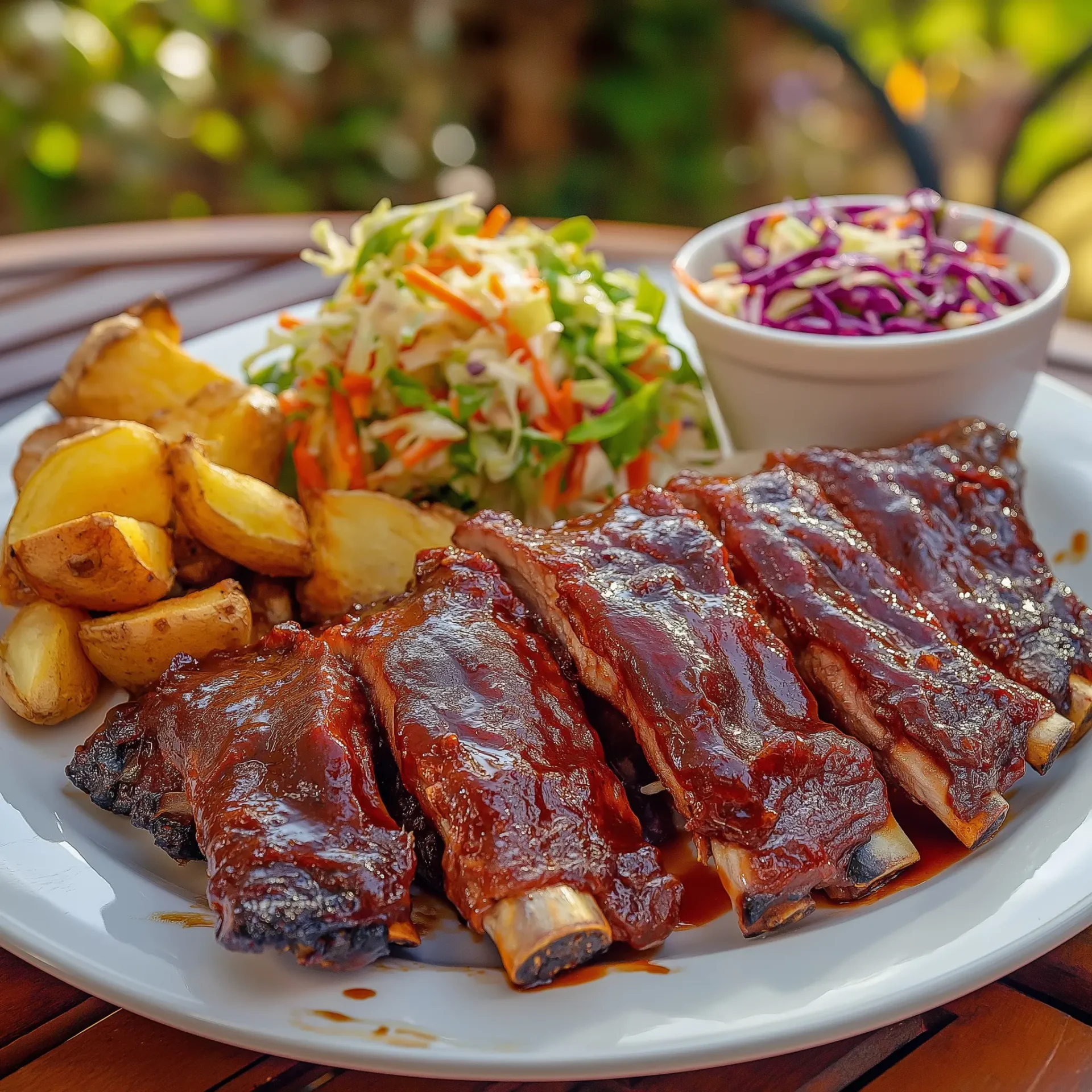 sticky BBQ pork ribs