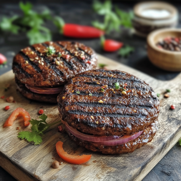 Goat Jerk Burgers