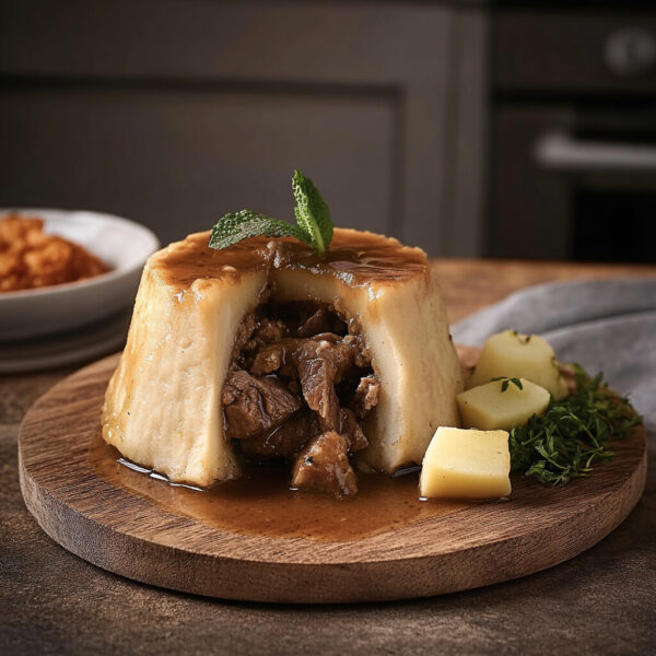 Kentish Lamb & Mint Suet Pudding 400g