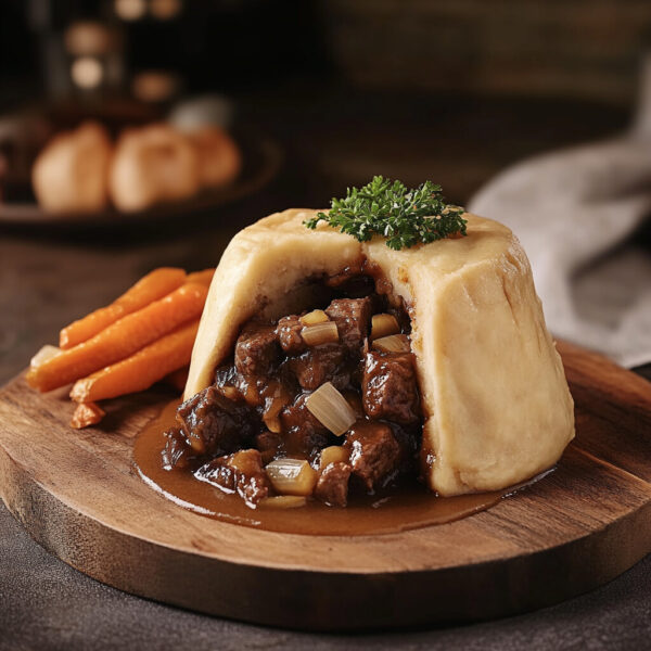 Steak Onion & Horseradish Suet Pudding400g