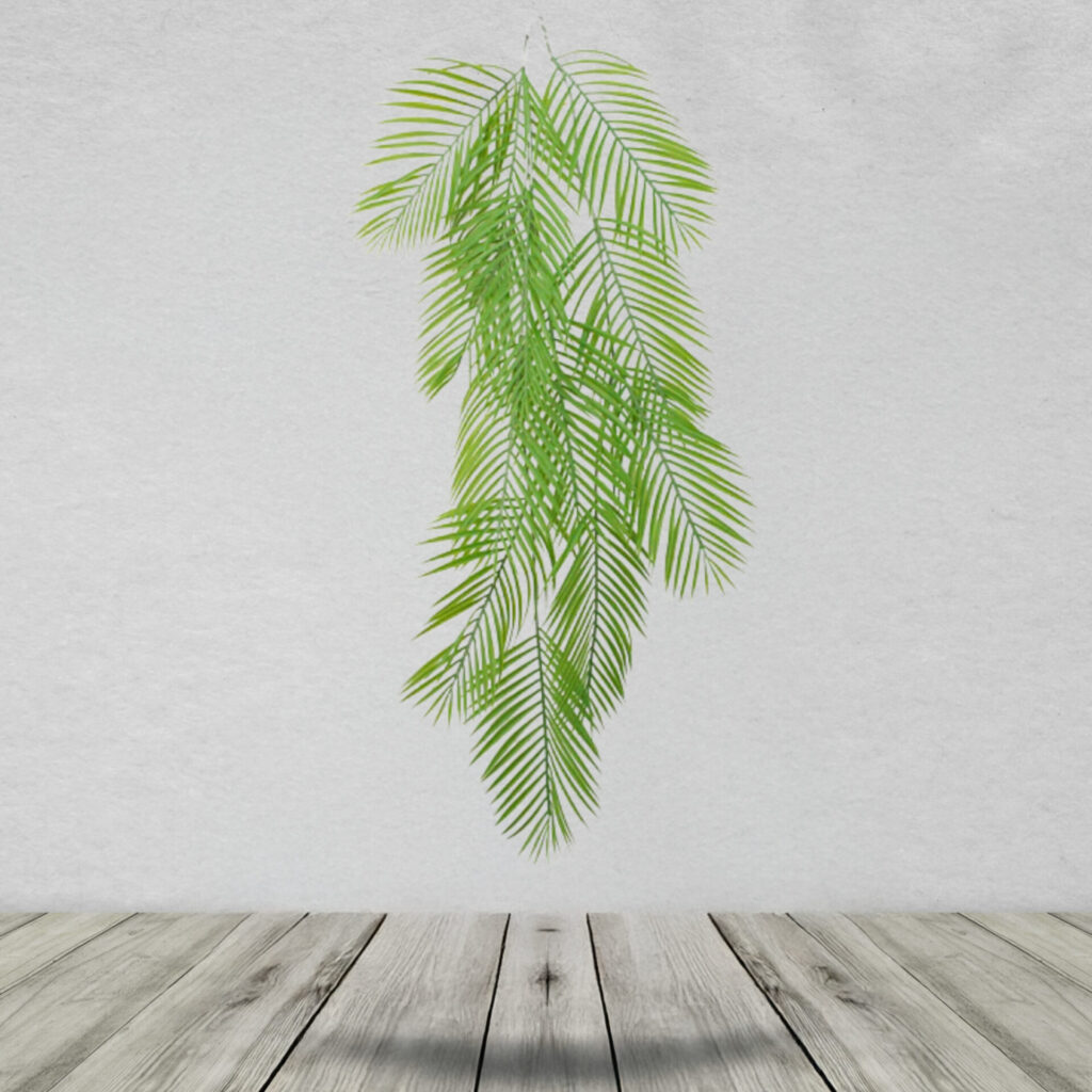 Pack of 12 x 120cm Artificial Hanging Palm Plant
