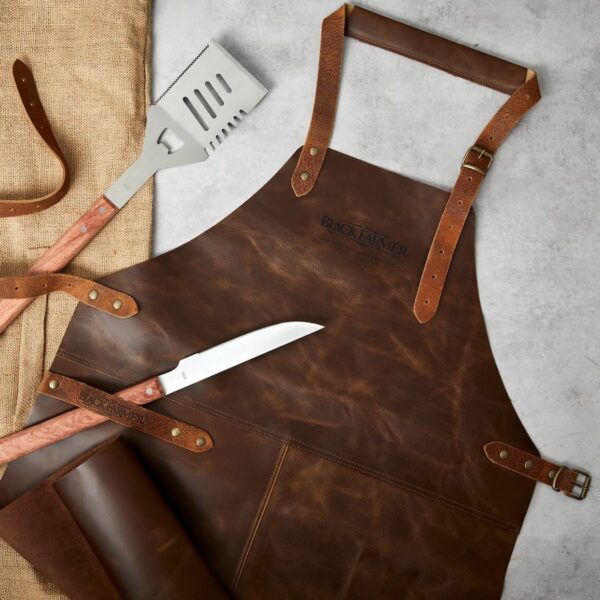 sustainable tanned leather Apron