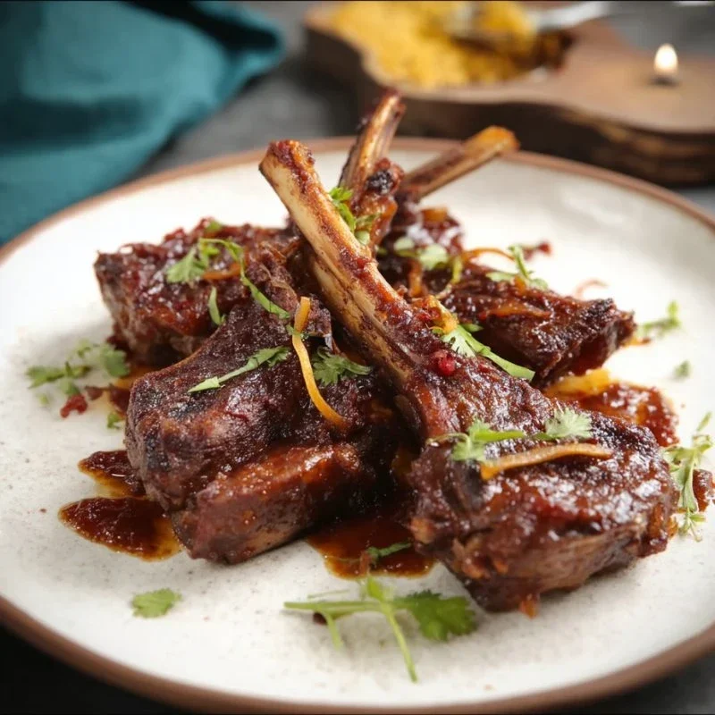 Lamb Sticky BBQ Chops