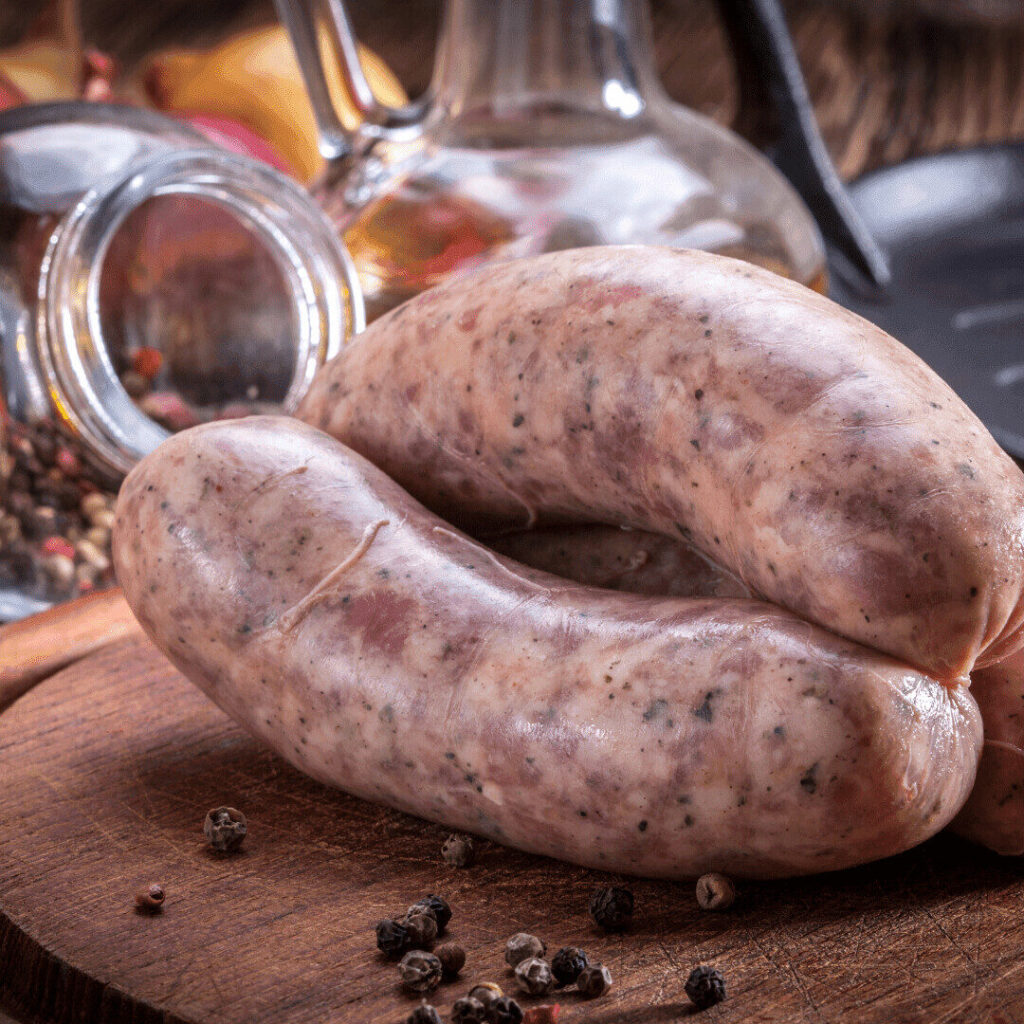 pork apple sausages