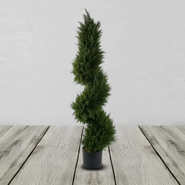 SPRIAL CYPRESS ARTIFICIAL TOPIARY TREE