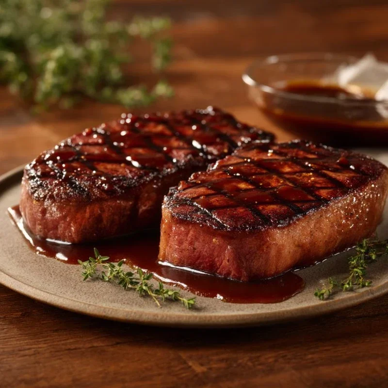 Sticky BBQ Beef Ribeye Steak 2