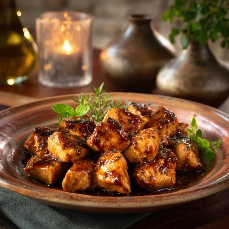 Sticky Chicken Breast Diced